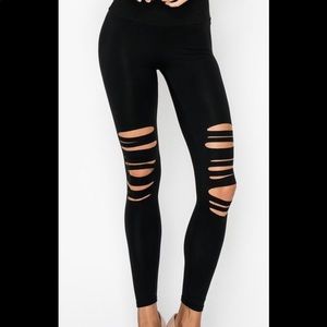 Shredded leggings